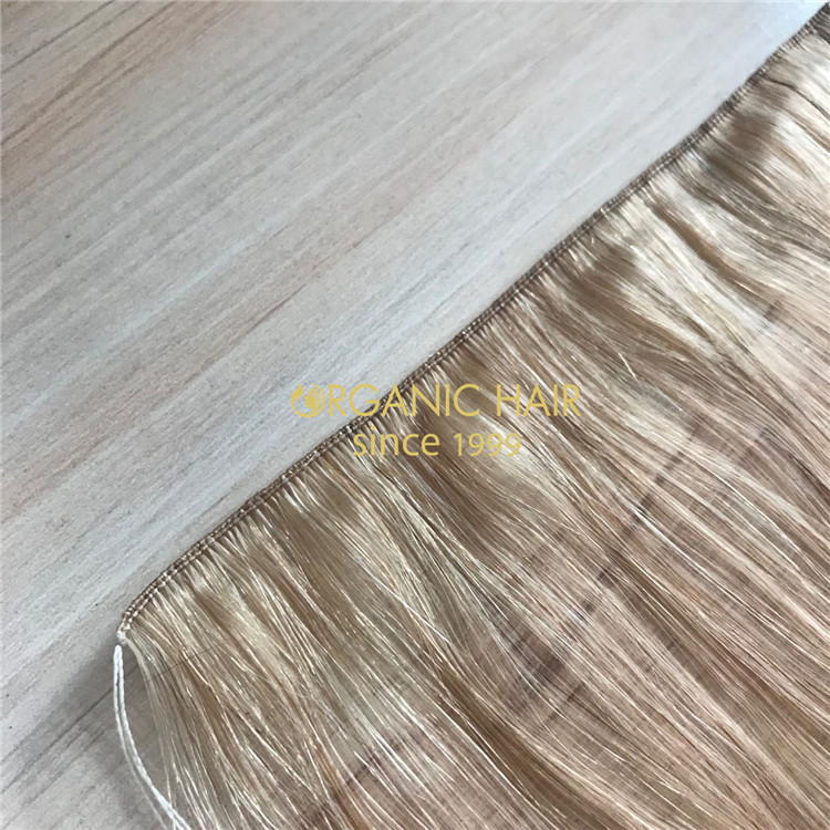 The Healthiest hair extensions-Full cuticle remy human russian hand tied wefts A173